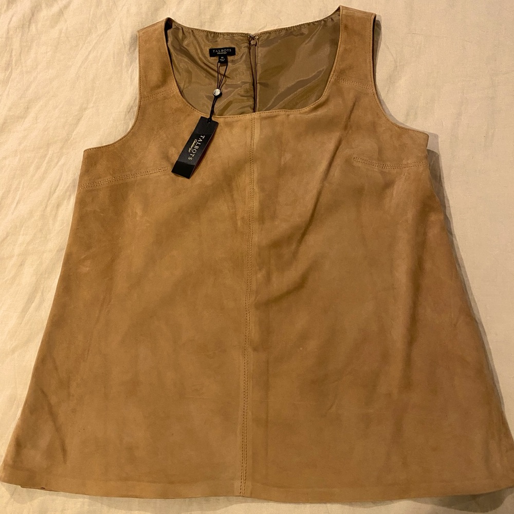 NWT Camel Suede Top